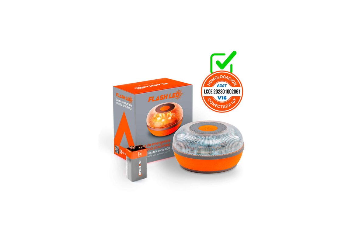 Pack de compra baliza v16 conectada de Flash LED